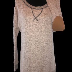 Rose Sweater w/ Elbow Patch